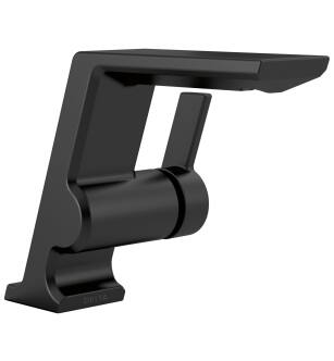 Delta Pivotal™ 599-BLMPU-DST Single Handle Bathroom Faucet Three Hole Deck Mount in Matte Black