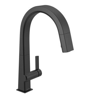 Delta Pivotal™ 9193-BL-DST Single Handle Pull-Down Kitchen Faucet Three Hole Deck Mount in Matte Black