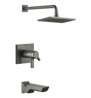 Delta Pivotal™ T17T499-KS-PR TempAssure® 17T Series H2Okinetic® Tub & Shower Trim in Lumicoat Black Stainless