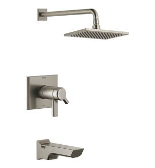 Delta Pivotal™ T17T499-SS-PR TempAssure® 17T Series H2Okinetic® Tub & Shower Trim in Lumicoat Stainless