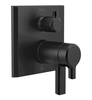 Delta Pivotal™ T27T899-BL TempAssure® 17T Series Valve Trim with 3-Setting Integrated Diverter in Matte Black