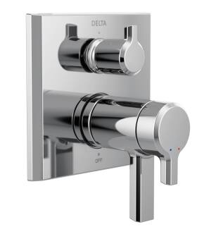 Delta Pivotal™ T27T899-PR TempAssure® 17T Series Valve Trim with 3-Setting Integrated Diverter in Lumicoat Chrome