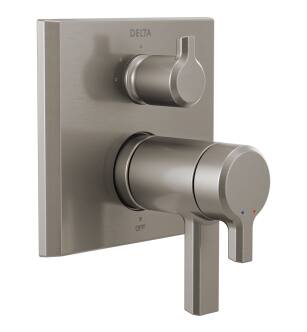 Delta Pivotal™ T27T899-SS-PR TempAssure® 17T Series Valve Trim with 3-Setting Integrated Diverter in Lumicoat Stainless