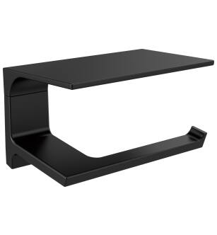 Delta Pivotal™ 79956-BL Tissue Holder with Shelf in Matte Black
