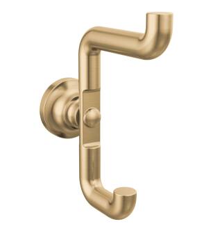 Delta SAYLOR™ 73535-CZ Double Robe Hook in Champagne Bronze