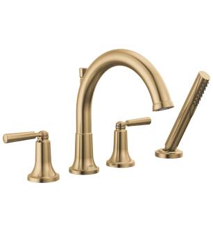 Delta SAYLOR™ T4735-CZ Roman Tub Trim with Hand Shower in Champagne Bronze