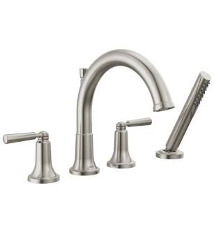 Delta SAYLOR™ T4735-SS Roman Tub Trim with Hand Shower in Stainless