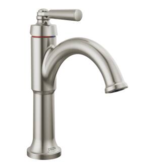 Delta SAYLOR™ 535-SSMPU-DST Single Handle Bathroom Faucet Three Hole Deck Mount in Stainless