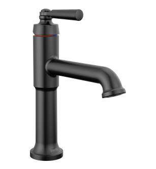 Delta SAYLOR™ 536-BLMPU-DST Single Handle Bathroom Faucet Three Hole Deck Mount in Matte Black