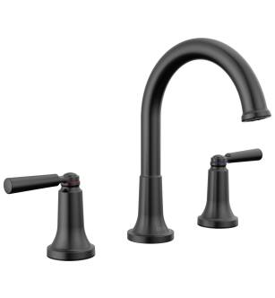 Delta SAYLOR™ 3535-BLMPU-DST Two Handle Widespread Bathroom Faucet in Matte Black