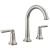Delta SAYLOR™ 3535-SSMPU-DST Two Handle Widespread Bathroom Faucet Four Hole Deck Mount in Stainless