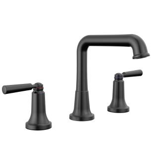 Delta SAYLOR™ 3536-BLMPU-DST Two Handle Widespread Bathroom Faucet Four Hole Deck Mount in Matte Black