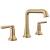 Delta SAYLOR™ 3536-CZMPU-DST Two Handle Widespread Bathroom Faucet Four Hole Deck Mount in Champagne Bronze