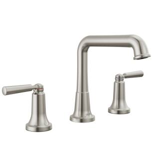 Delta SAYLOR™ 3536-SSMPU-DST Two Handle Widespread Bathroom Faucet Four Hole Deck Mount in Stainless