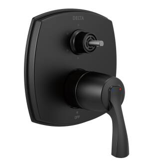 Delta Stryke® T24976-BLLHP 14 Series Integrated Diverter Trim with Six Function Diverter Less Diverter Handle in Matte Black