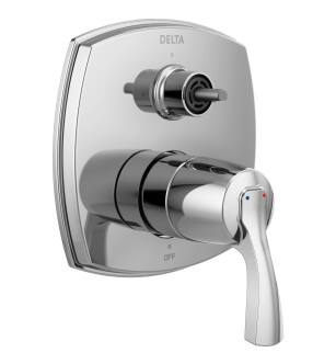 Delta Stryke® T24876-LHP 14 Series Integrated Diverter Trim with Three Function Diverter Less Diverter Handle in Chrome