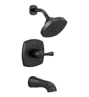 Delta Stryke® T14476-BL 14 Series Tub and Shower in Matte Black