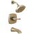 Delta Stryke® T14476-CZ 14 Series Tub and Shower in Champagne Bronze