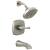 Delta Stryke® T14476-SS 14 Series Tub and Shower in Stainless