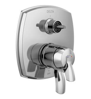 Delta Stryke® T27876-LHP 17 Series Integrated Diverter Trim with Three Function Diverter Less Diverter Handle in Chrome