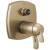 Delta Stryke® T27T876-CZLHP 17 Thermostatic Integrated Diverter Trim with Three Function Diverter Less Diverter Handle in Champagne Bronze
