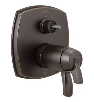 Delta Stryke® T27T876-RBLHP 17 Thermostatic Integrated Diverter Trim with Three Function Diverter Less Diverter Handle in Venetian Bronze