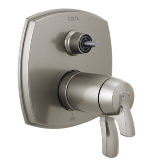 Delta Stryke® T27T876-SSLHP 17 Thermostatic Integrated Diverter Trim with Three Function Diverter Less Diverter Handle in Stainless