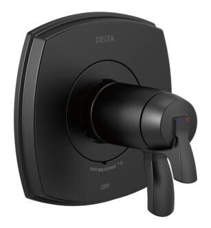 Delta Stryke® T17T076-BL 17 Thermostatic Valve Only in Matte Black