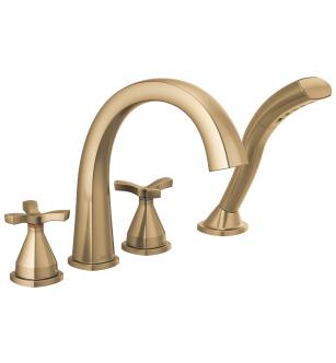 Delta Stryke® T47776-CZ Four Hole Roman Tub Trim in Champagne Bronze
