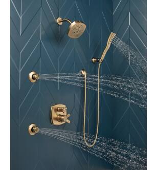 Delta Stryke® RP100370CZ Shower Flange - 14S/17S/17T Shower in Champagne Bronze