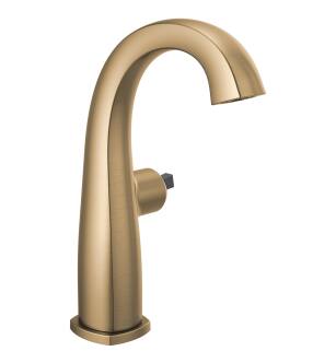 Delta Stryke® 677-CZLHP-DST Single Handle Mid-Height Bathroom Faucet - Less Handle in Champagne Bronze