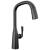 Delta Stryke® 9176-BL-DST Single Handle Pull Down Kitchen Faucet Three Hole Deck Mount in Matte Black