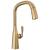 Delta Stryke® 9176-CZ-PR-DST Single Handle Pull Down Kitchen Faucet Three Hole Deck Mount in Lumicoat Champagne Bronze