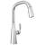 Delta Stryke® 9176-PR-DST Single Handle Pull Down Kitchen Faucet Three Hole Deck Mount in Lumicoat Chrome