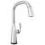 Delta Stryke® 9176T-PR-DST Single Handle Pull Down Kitchen Faucet with Touch 2O Technology Three Hole Deck Mount in Lumicoat Chrome
