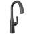 Delta Stryke® 9976-BL-DST Single Handle Pull-Down Bar/Prep Faucet Three Hole Deck Mount in Matte Black