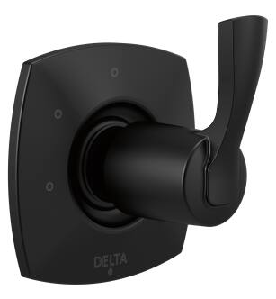 Delta Stryke® T11876-BL Three Function Diverter Trim in Matte Black