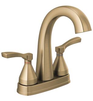 Delta Stryke® 25775-CZMPU-DST Two Handle Centerset Bathroom Faucet in Champagne Bronze