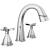 Delta Stryke® 357756-PD-PR-DST Two Handle Widespread Pull Down Bathroom Faucet in Lumicoat Chrome