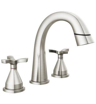 Delta Stryke® 357756-SSPD-PR-DST Two Handle Widespread Pull Down Bathroom Faucet in Lumicoat Stainless