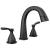 Delta Stryke® 35775-BLPD-DST Two Handle Widespread Pull Down Bathroom Faucet in Matte Black