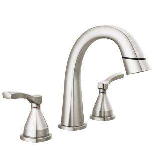 Delta Stryke® 35775-SSPD-PR-DST Two Handle Widespread Pull Down Bathroom Faucet in Lumicoat Stainless