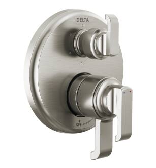 Delta Tetra™ T27989-SS-PR 17 Series Integrated Diverter Trim with 6-Setting in Lumicoat Stainless