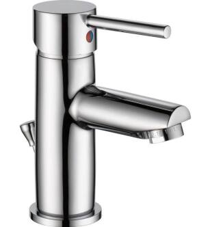 Delta 559LFPP Trinsic Single Hole Bathroom Faucet with Pop-Up Drain