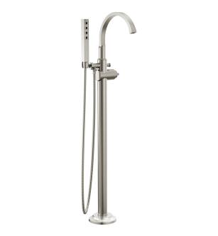 Delta Tetra™ T4788-SS-PR-LHP-FL Floor Mount Tub Filler Trim in Lumicoat Stainless