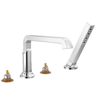 Delta Tetra™ T4789-PR-LHP Roman Tub Trim with Hand Shower in Lumicoat Chrome