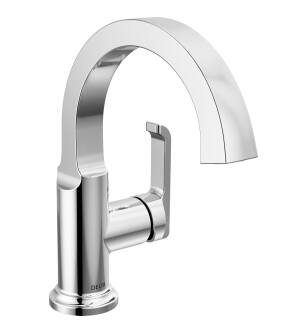 Delta Tetra™ 588SH-PR-DST Single Handle Bathroom Faucet in Lumicoat Chrome