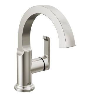 Delta Tetra™ 588SH-SS-PR-DST Single Handle Bathroom Faucet in Lumicoat Stainless