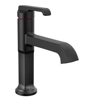 Delta Tetra™ 589-BLLPU-DST Single Handle Bathroom Faucet in Matte Black