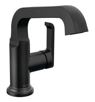 Delta Tetra™ 589SH-BL-DST Single Handle Bathroom Faucet in Matte Black